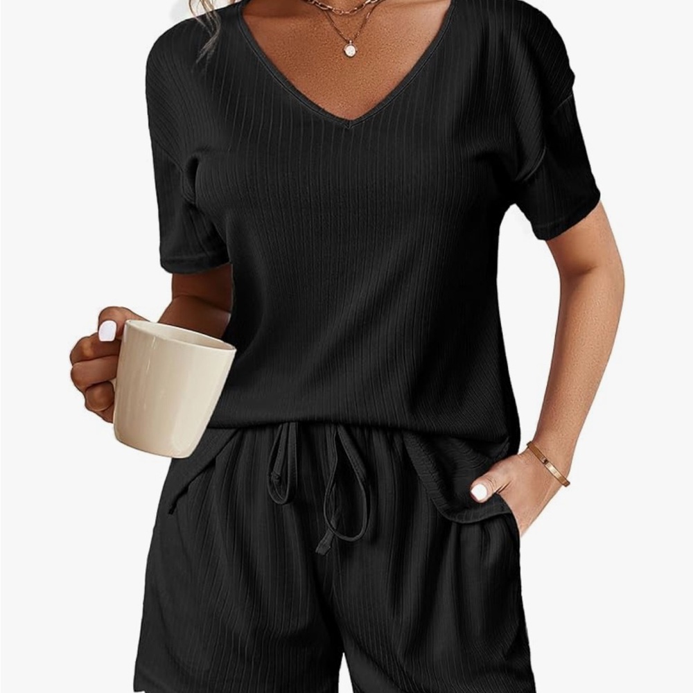 Black Women's Lounge Set
